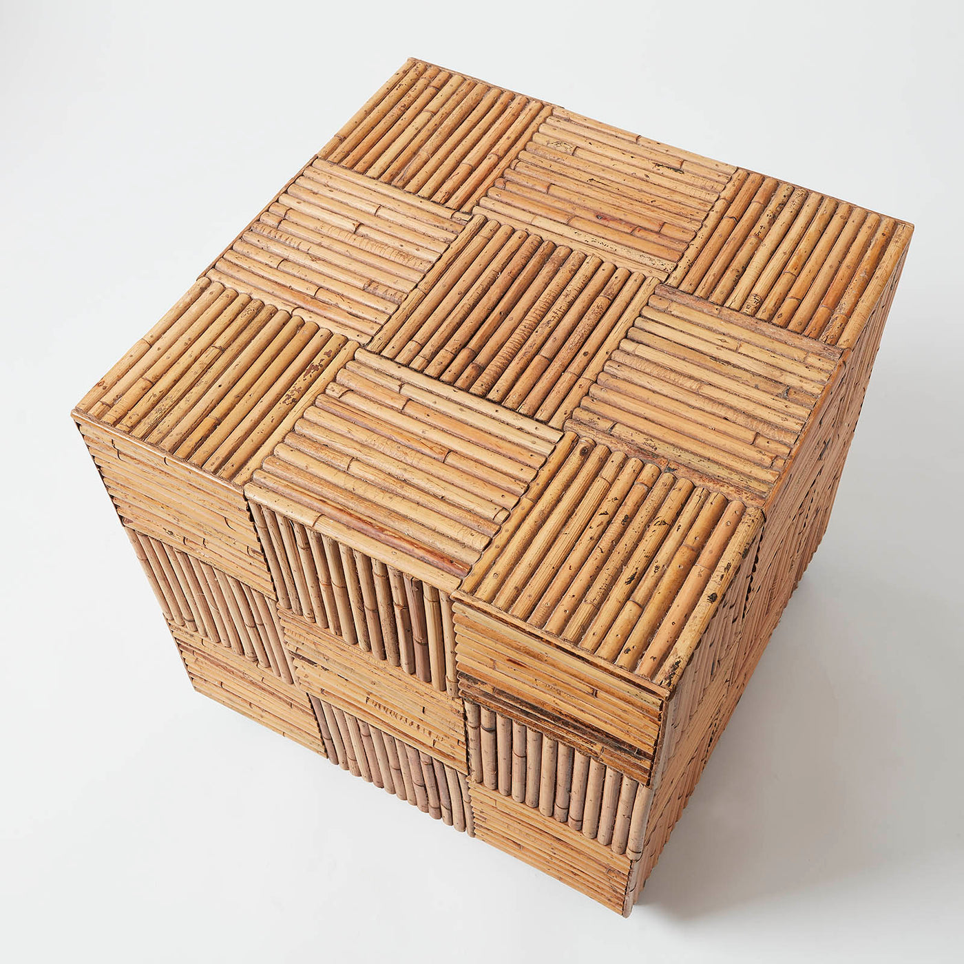 Bamboo Cube Table on Casters