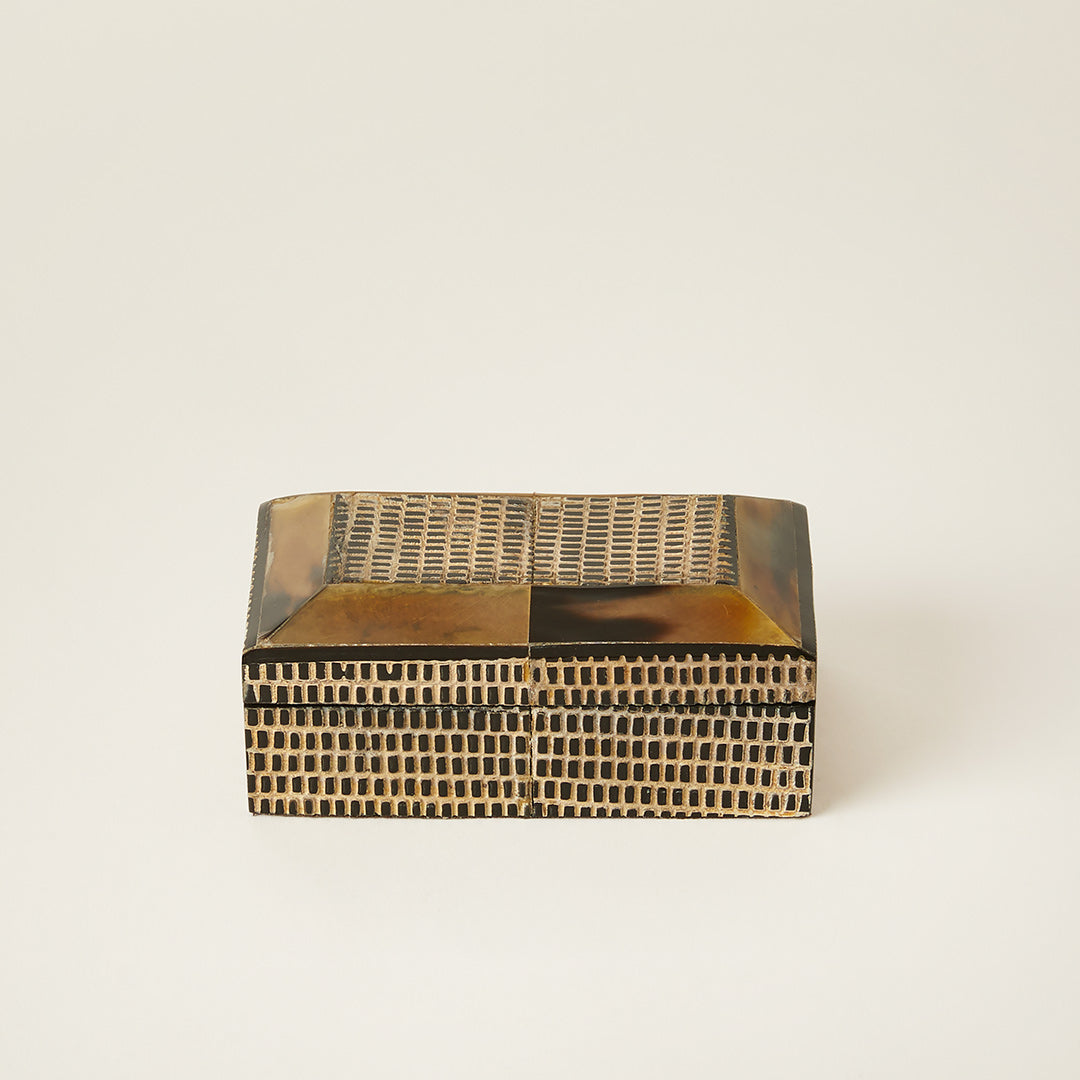 Rectangle Inlaid Horn Box