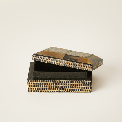 Rectangle Inlaid Horn Box