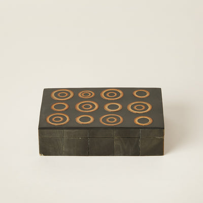 Medium Inlaid Horn Box