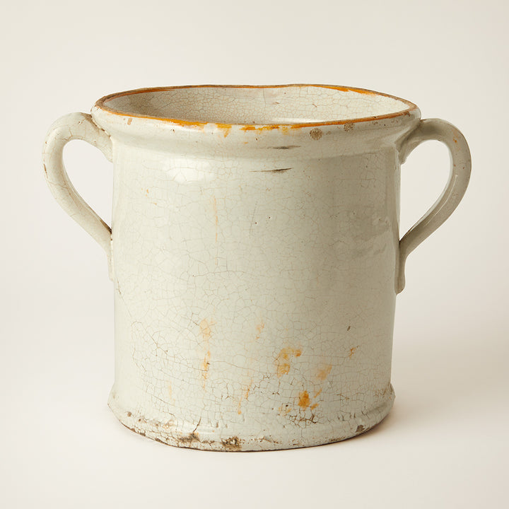 Large Antique Confit Pots, French