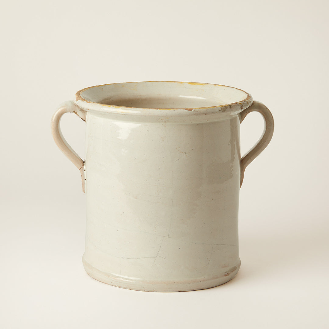 Large Antique Confit Pots, French