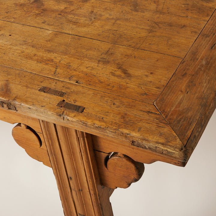 Oversized Chinese Low Table, Elm.