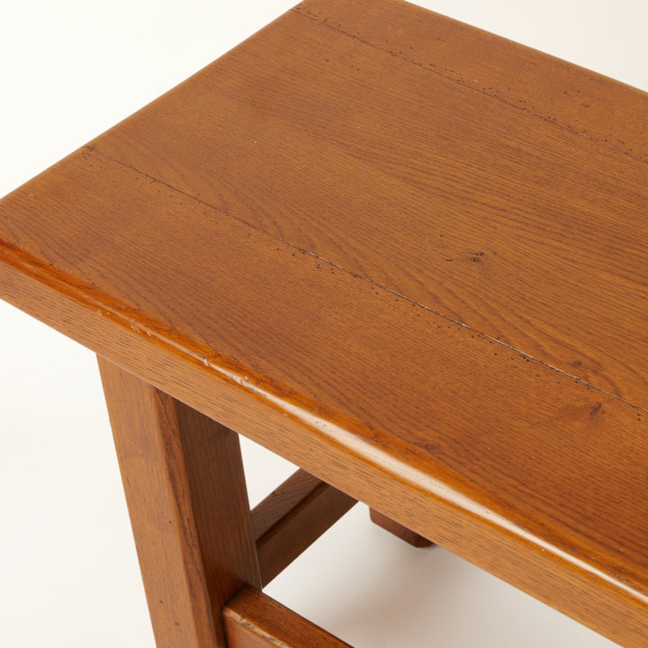 Brutalist Wood Side Table / Bench