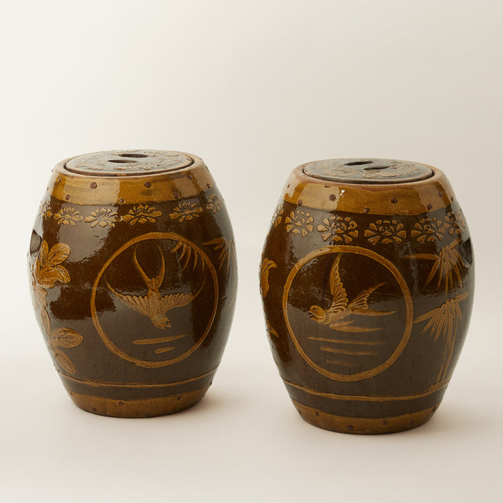 Pair of Chinese Storage Vessels, c. Late Qing Dynasty
