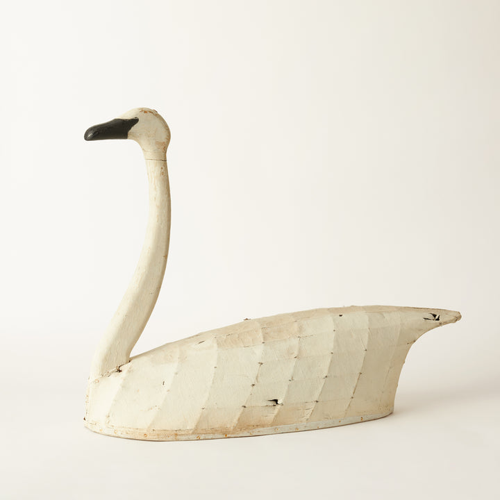 Swan Shooting Gallery Target, Covered in Canvas