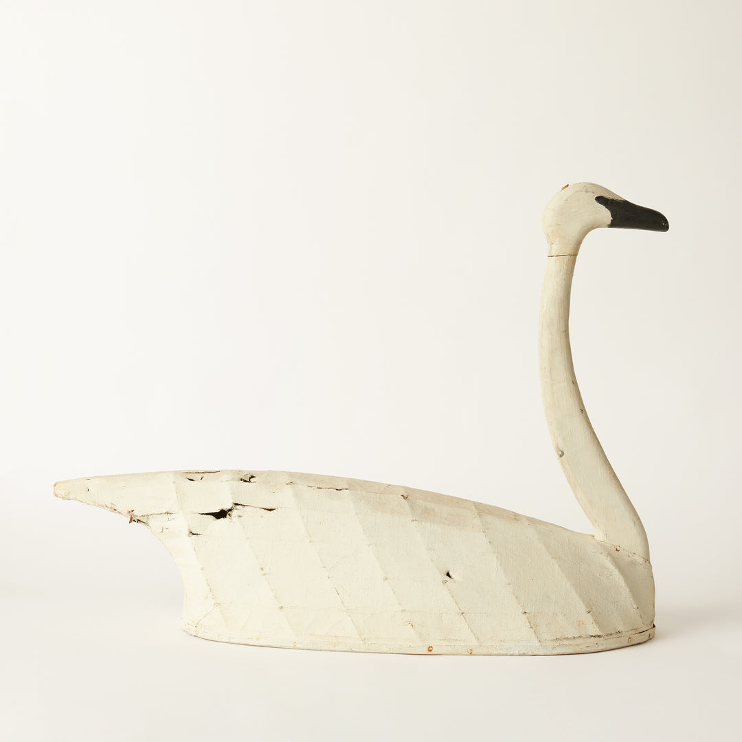 Swan Shooting Gallery Target, Covered in Canvas