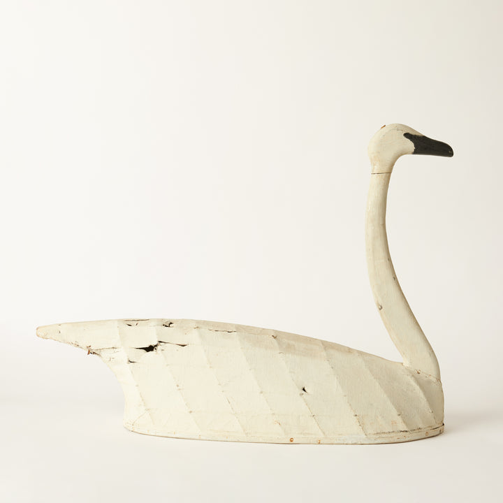 Swan Shooting Gallery Target, Covered in Canvas