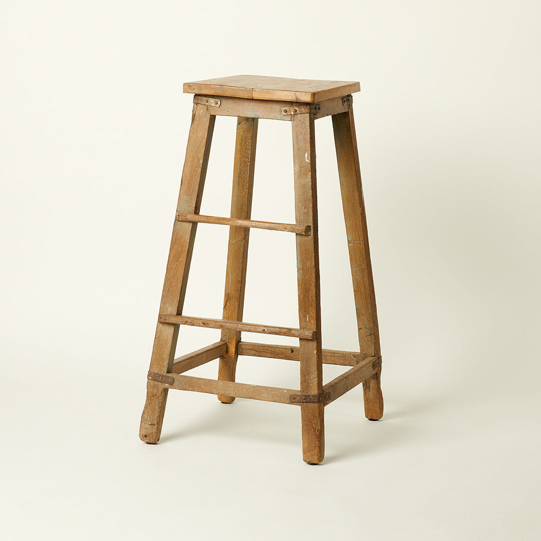 Wood European Painter's Stool/ Pedestal