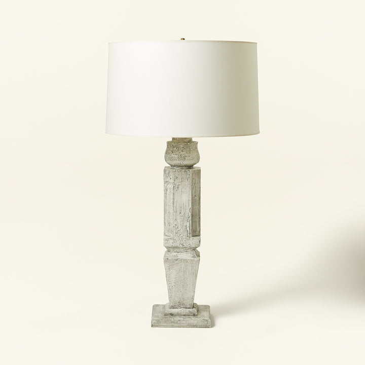 Pair of Painted Wood Baluster Lamps