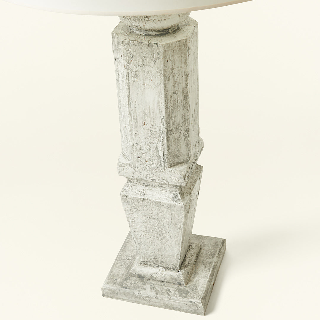 Pair of Painted Wood Baluster Lamps