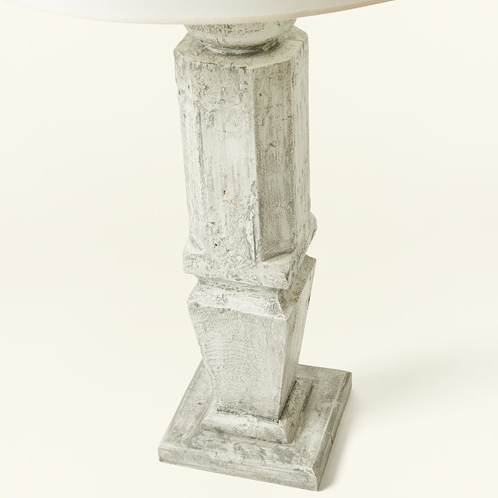 Pair of Painted Wood Baluster Lamps