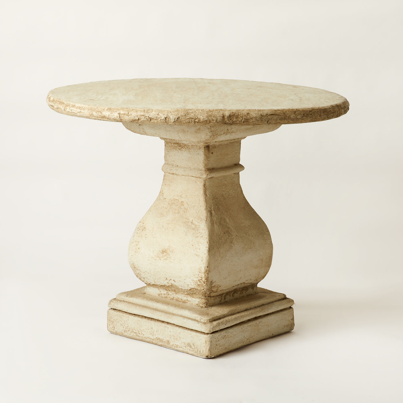 Rustic Round Pedestal Table, Composition