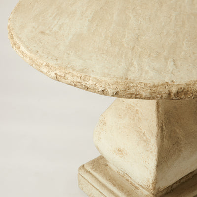 Rustic Round Pedestal Table, Composition