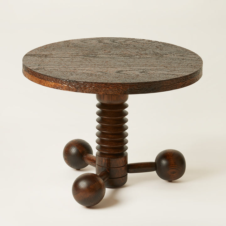 Tripod Oak Table in the style of Charles Dudouyt