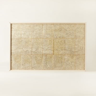 Set of Four Framed French Map Fragments