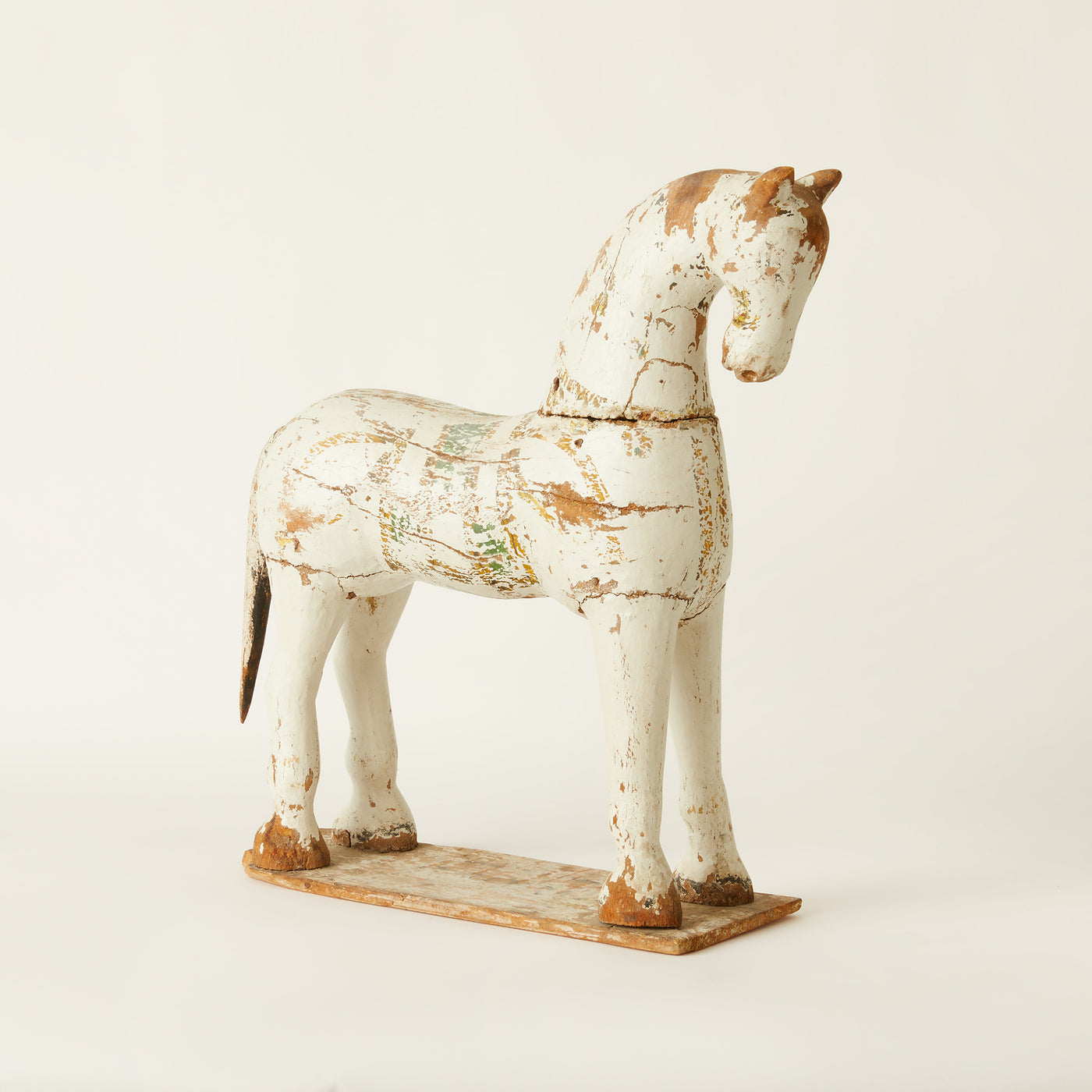 Antique Painted Wooden Horse