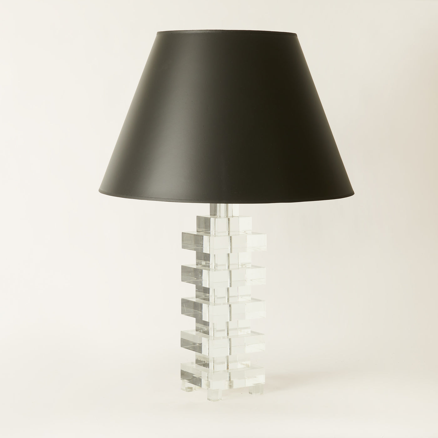 Stacked Lucite Lamp attributed to Karl Springer c. 1970