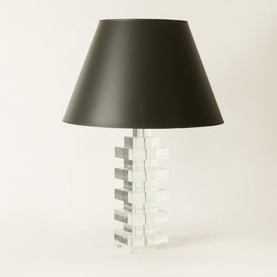 Stacked Lucite Lamp attributed to Karl Springer c. 1970