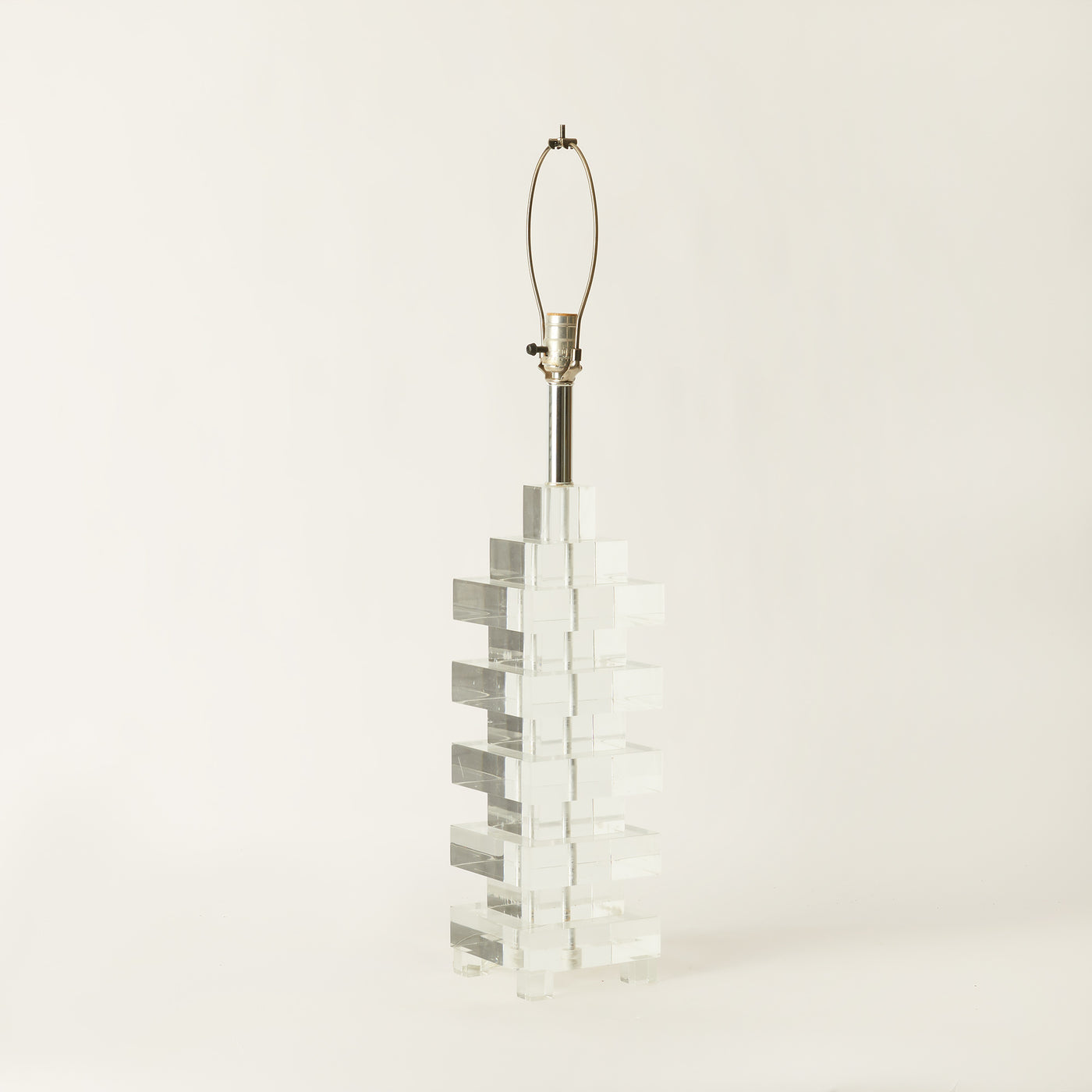 Stacked Lucite Lamp attributed to Karl Springer c. 1970