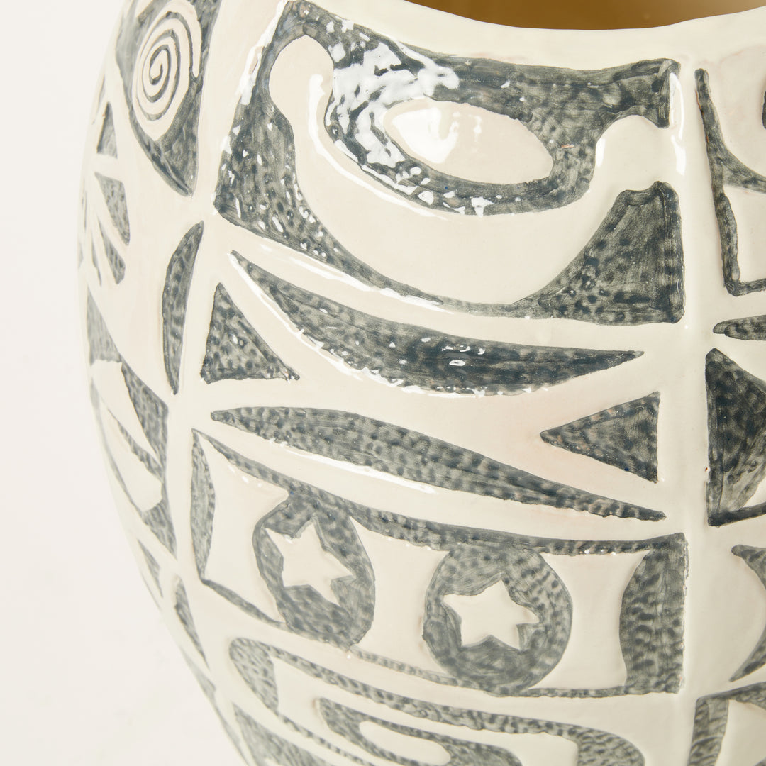 Italian Ceramic Jar with Mid-Century Design, Made Exclusively for GEORGE
