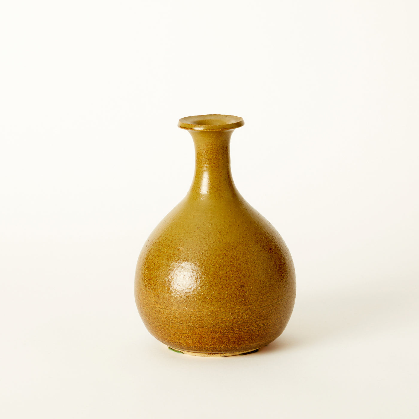Taupe Glazed Vase, Signed