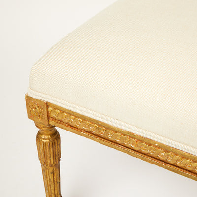 Carved Louis XVI Style Ottoman