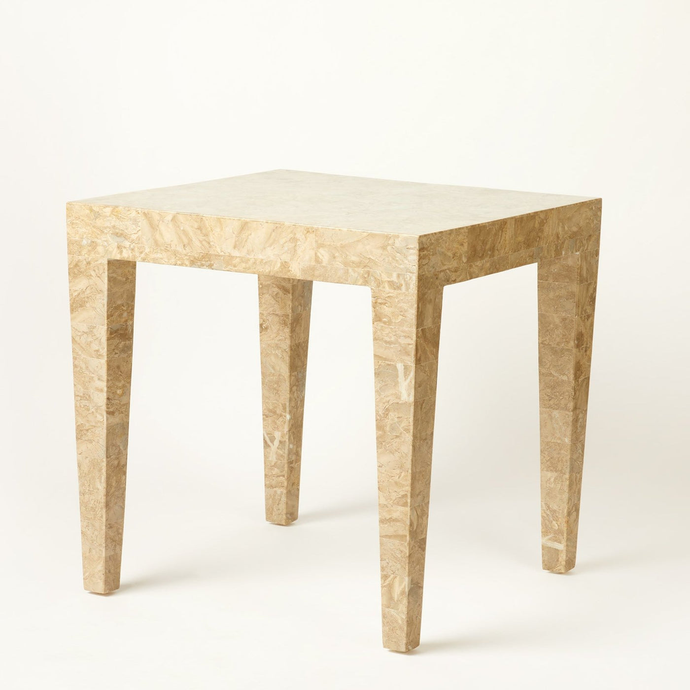 Decorative Faux Stone Side Table, c.1980