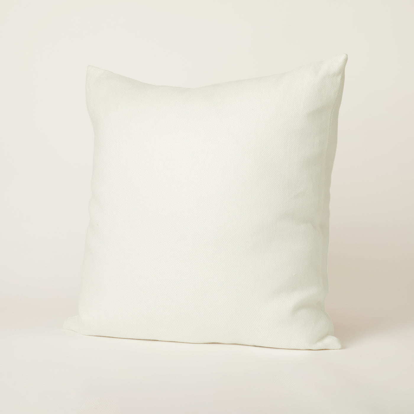 White Twill Throw Cushions