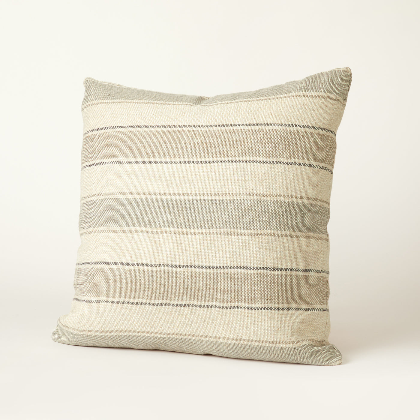 Striped Linen Throw Pillow