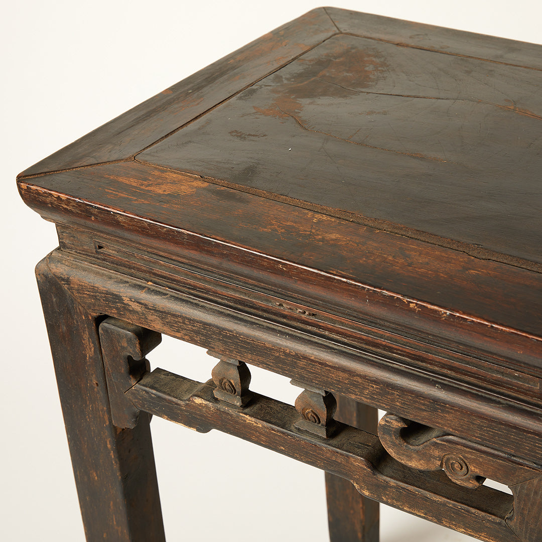 Rustic Painted Chinese Console Table