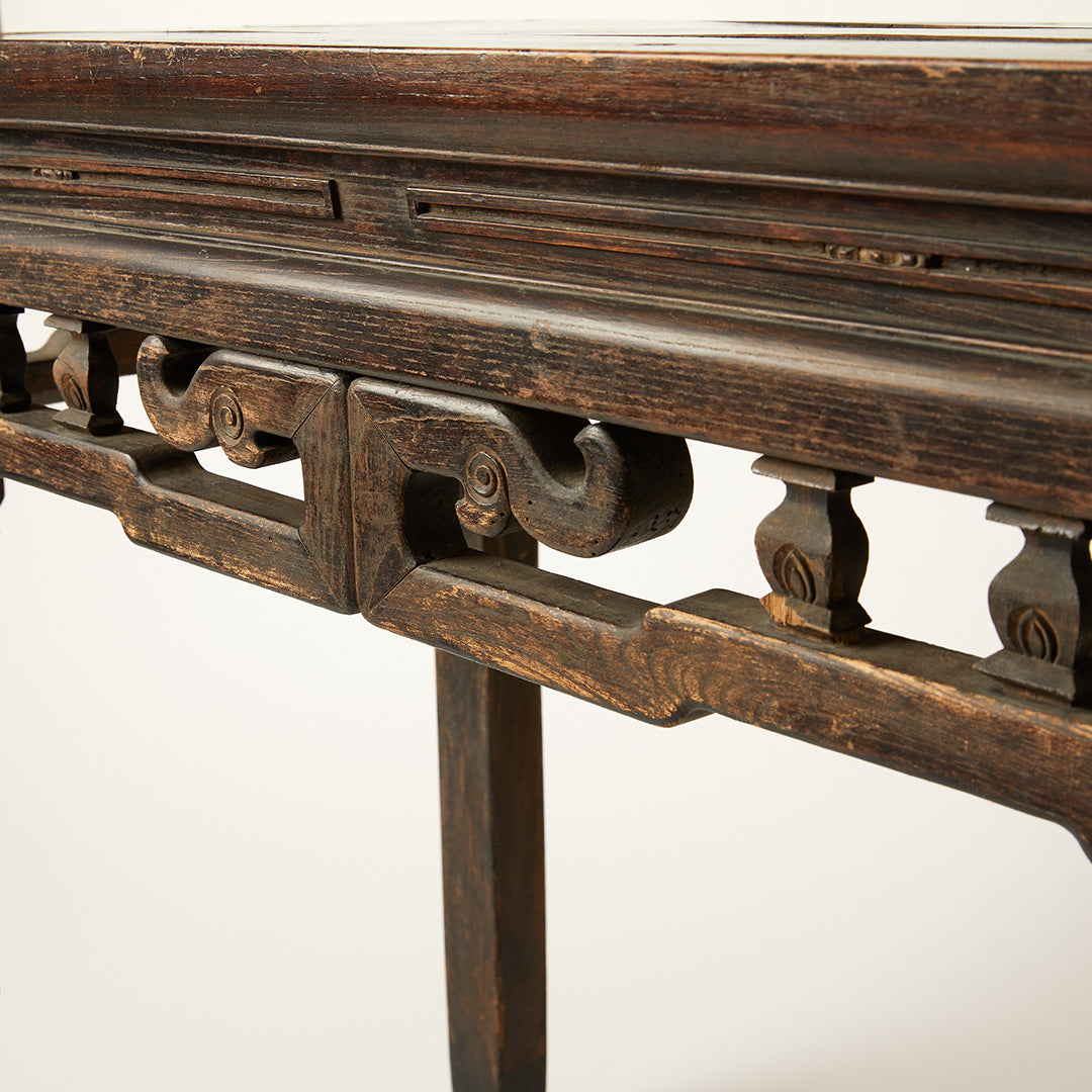 Rustic Painted Chinese Console Table