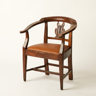 18th C. French Chair with Swan Design