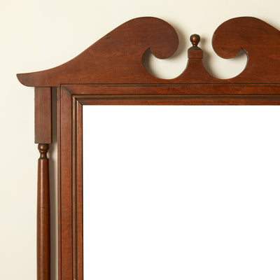 Wood Chippendale Style Mirror C. 1960