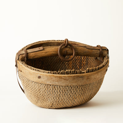 18th c. Chinese Wicker Basket