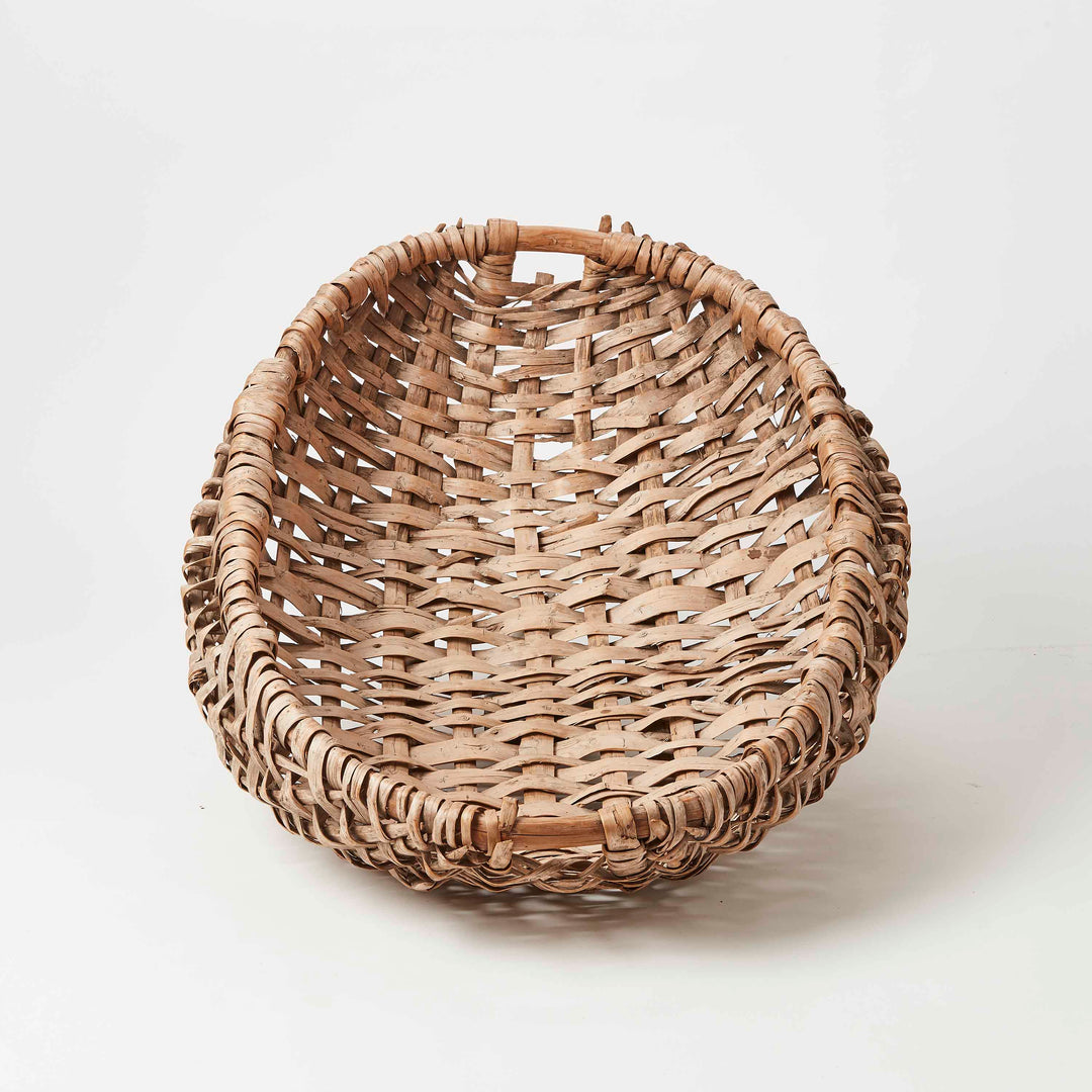 Vintage Oval Woven Basket