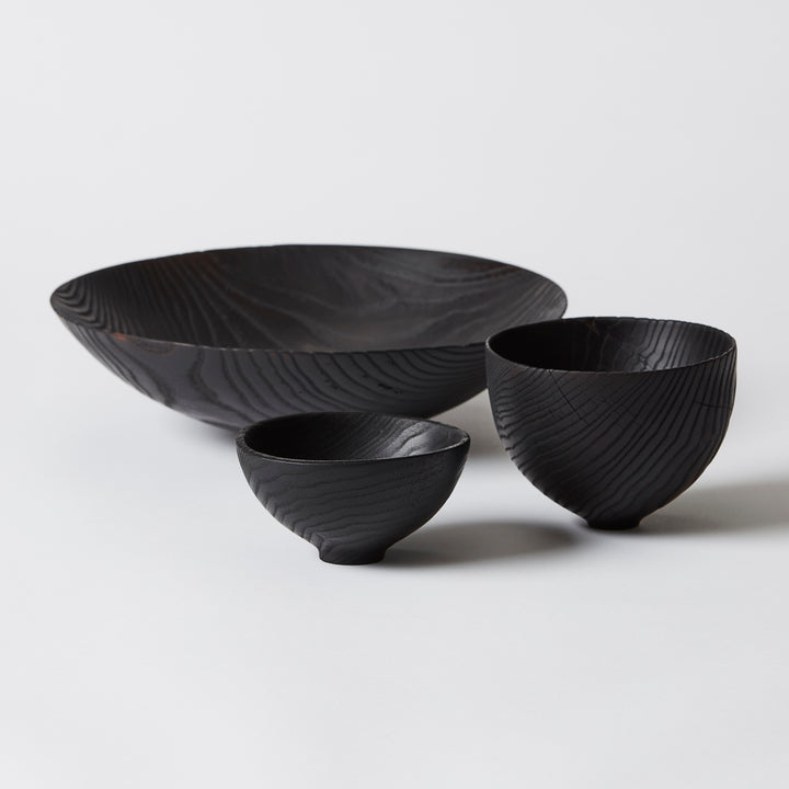 Small Yakisugi Bowl in Ash