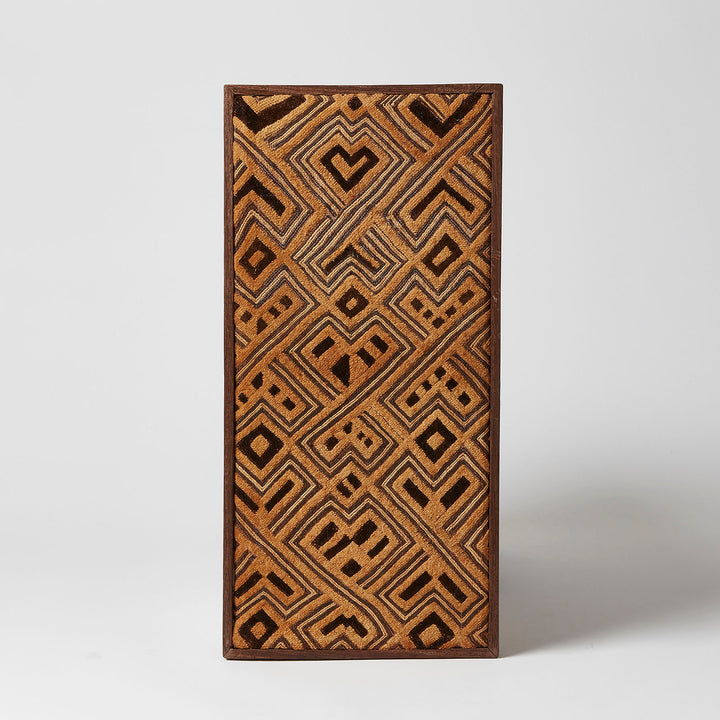 Small Framed Antique Kuba Cloth