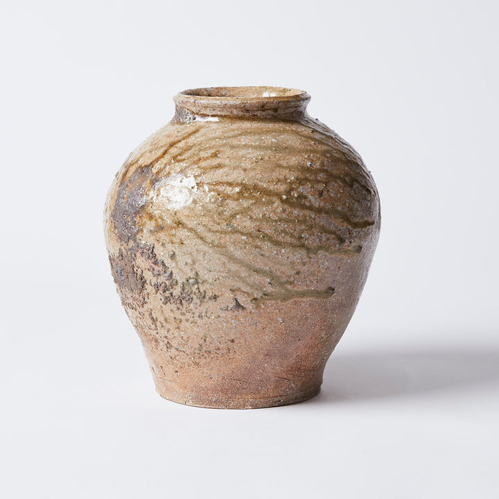 Large Shigaraki Ash Glazed Pot