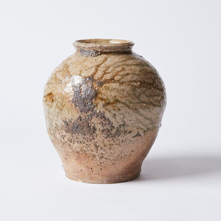Large Shigaraki Ash Glazed Pot