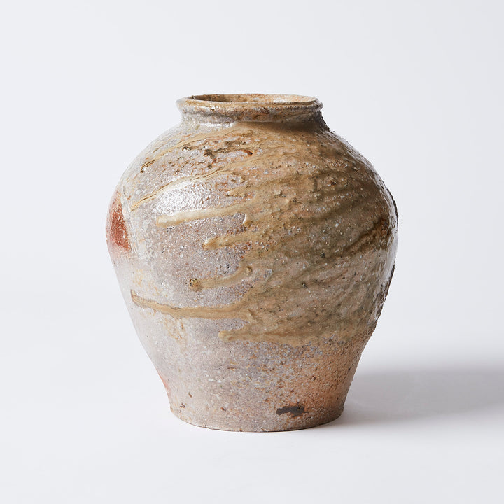 Large Shigaraki Ash Glazed Pot