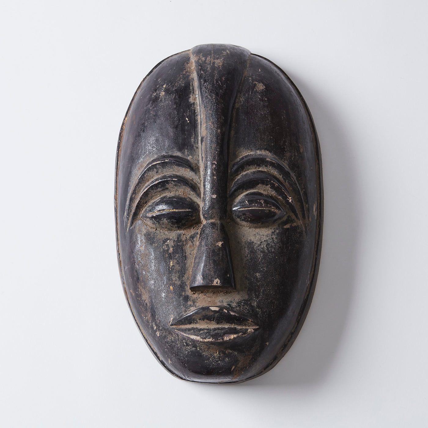 Black Carved Wood Mask