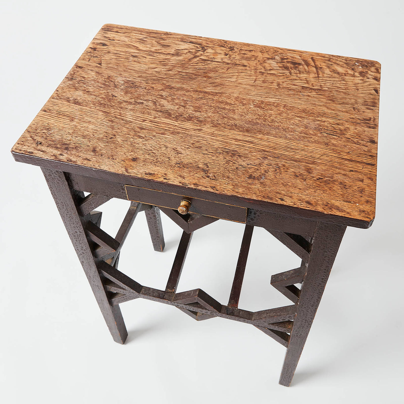 Small Oak Arts and Crafts Table