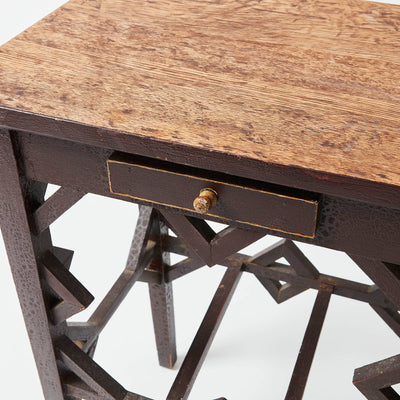 Small Oak Arts and Crafts Table
