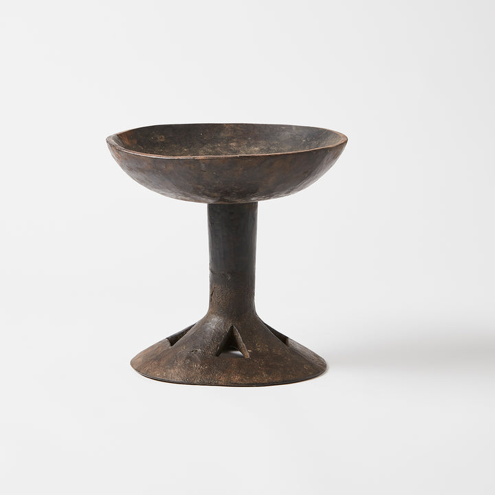 Vintage Naga Teak Pedestal Fruit Bowl