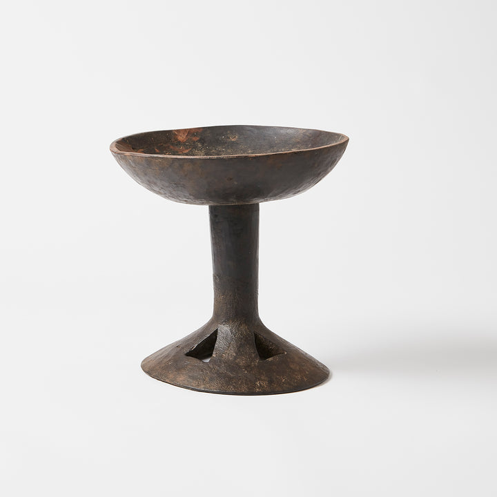 Vintage Naga Teak Pedestal Fruit Bowl