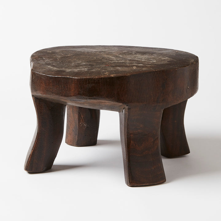 Rishi Teak Naga Stool, India