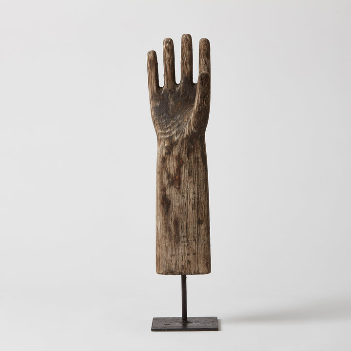 Primitive Wood Carved Glove Molds, India
