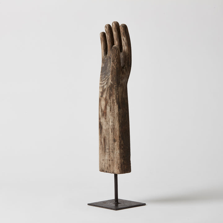 Primitive Wood Carved Glove Molds, India