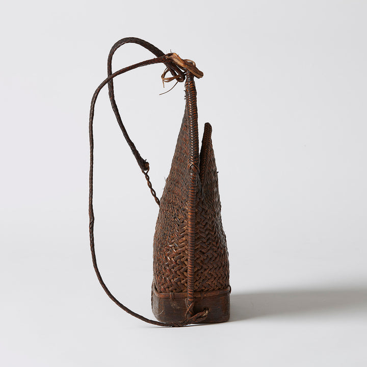 Medium Woven Rattan "Sangi" Backpack, Philippines